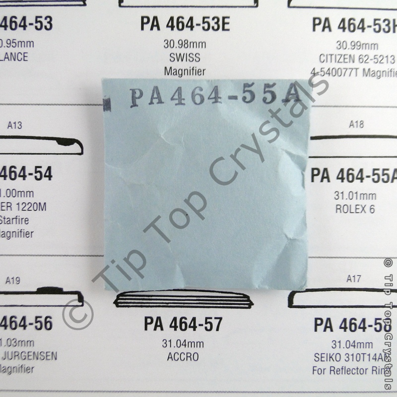 GS PA464-55A Watch Crystal - Click Image to Close