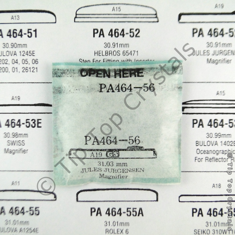 GS PA464-56 Watch Crystal - Click Image to Close