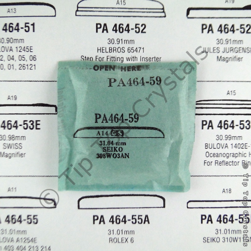 GS PA464-59 Watch Crystal - Click Image to Close