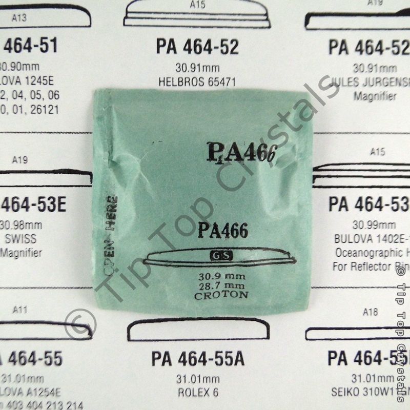 GS PA466 Watch Crystal - Click Image to Close