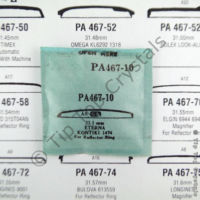 GS PA467-10 Watch Crystal - Click Image to Close