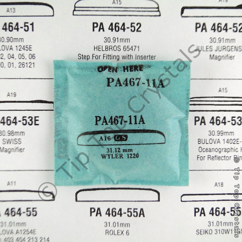 GS PA467-11A Watch Crystal - Click Image to Close