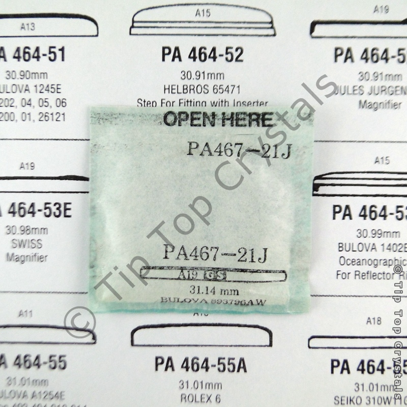 GS PA467-21J Watch Crystal - Click Image to Close