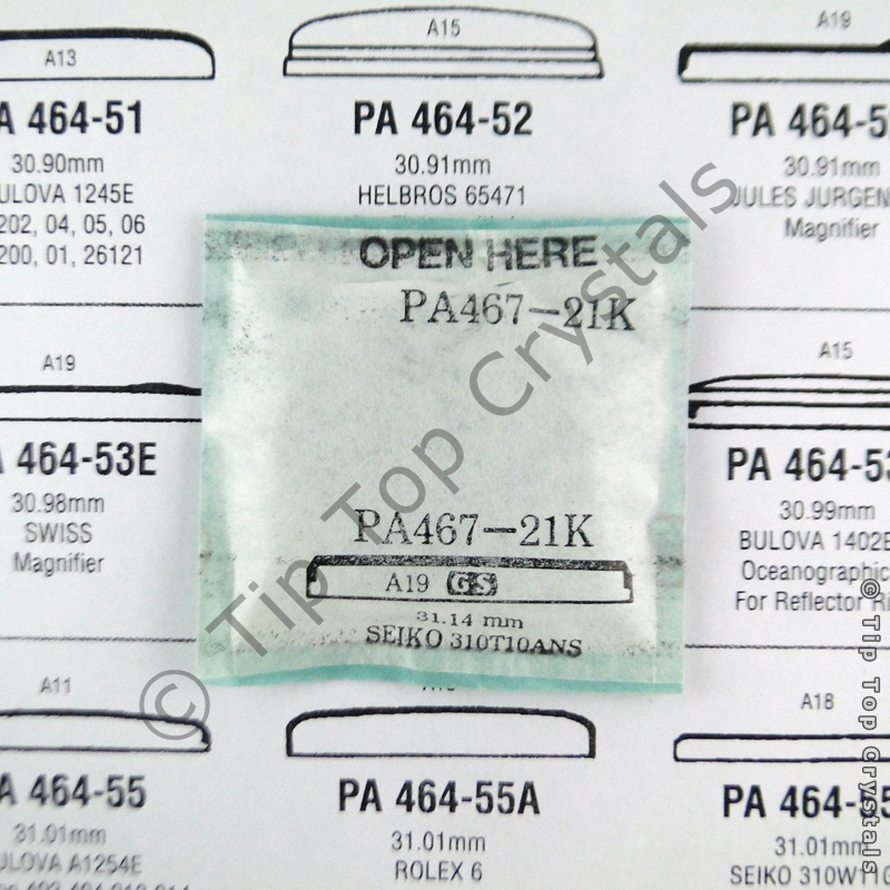 GS PA467-21K Watch Crystal - Click Image to Close