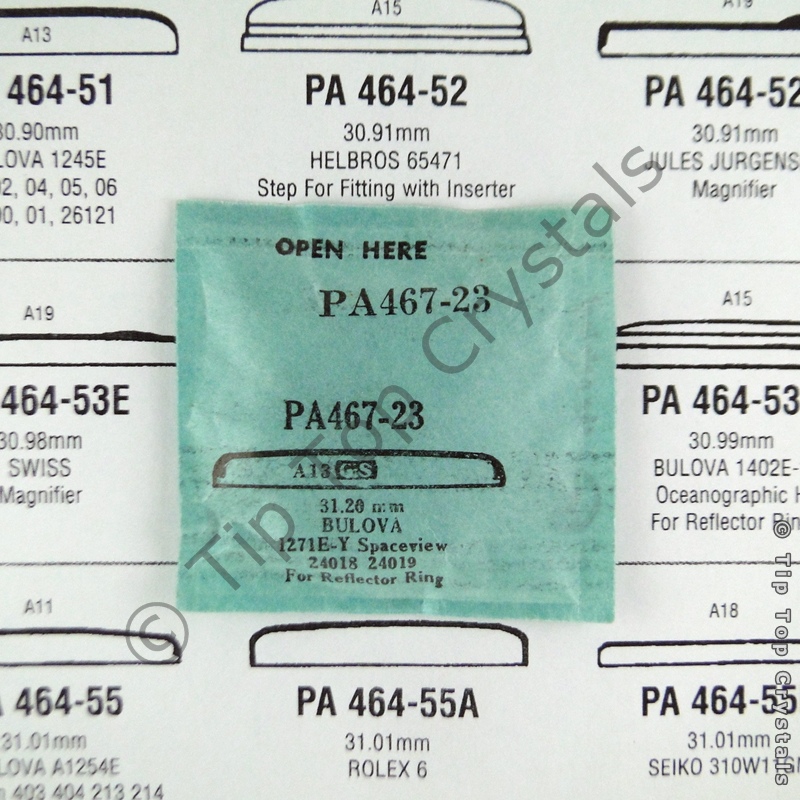 GS PA467-23 Watch Crystal - Click Image to Close