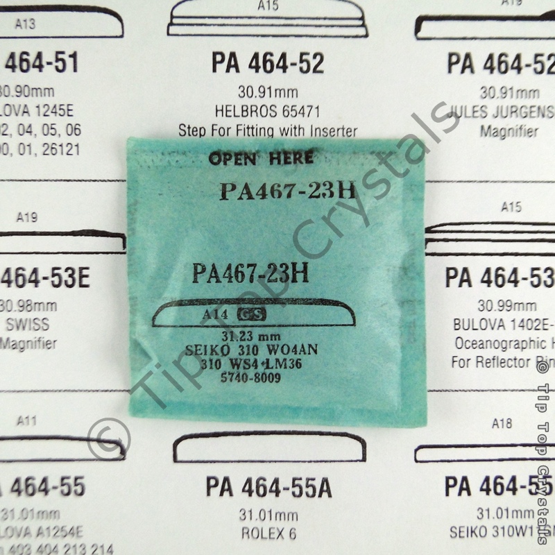 GS PA467-23H Watch Crystal - Click Image to Close