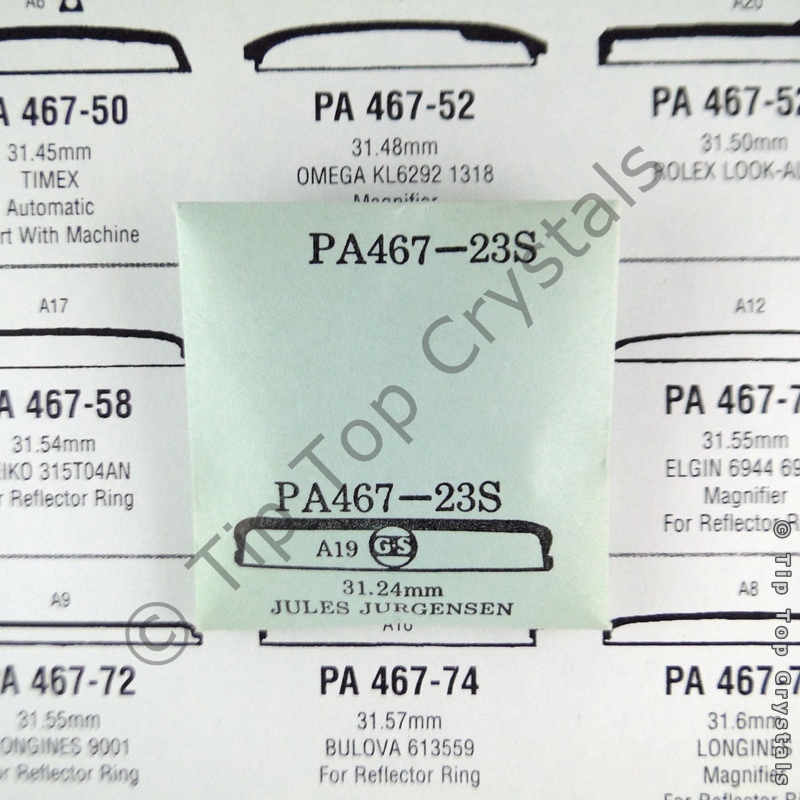 GS PA467-23S Watch Crystal - Click Image to Close