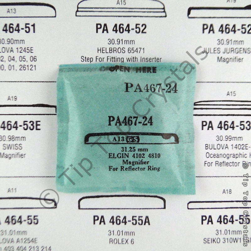 GS PA467-24 Watch Crystal - Click Image to Close