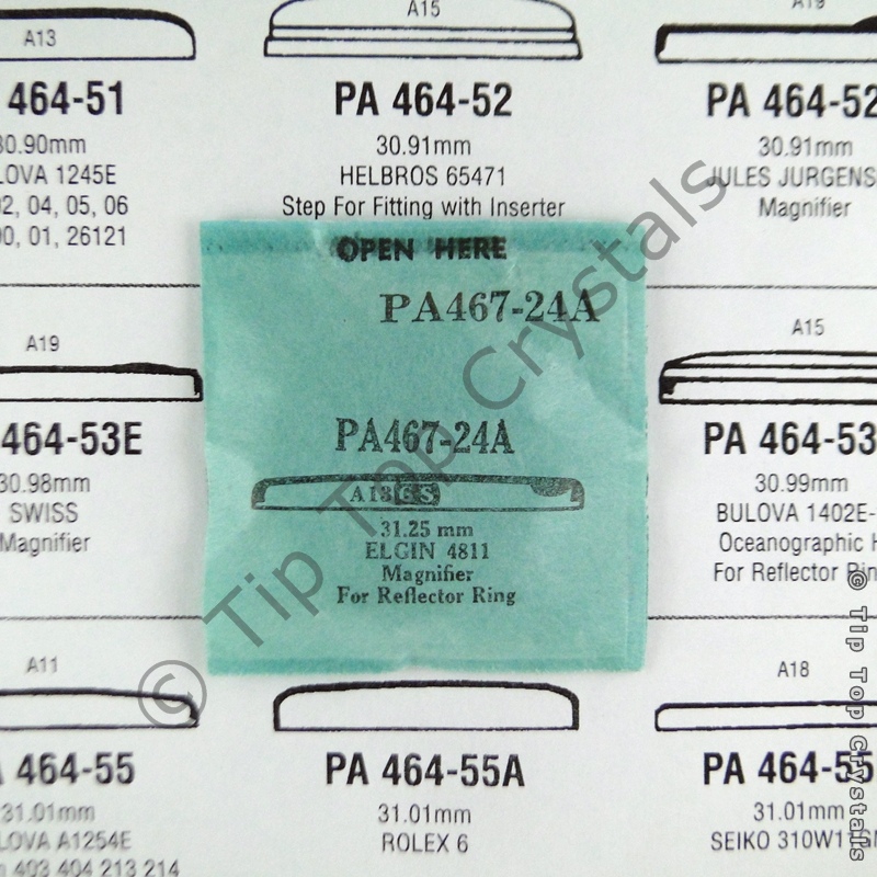 GS PA467-24A Watch Crystal - Click Image to Close