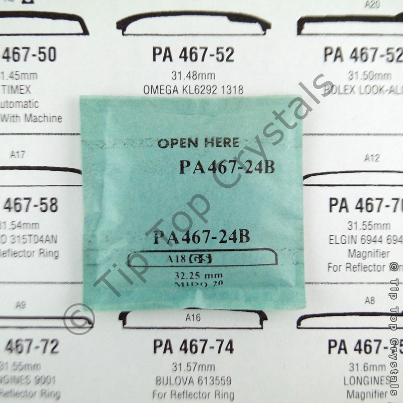 GS PA467-24B Watch Crystal - Click Image to Close