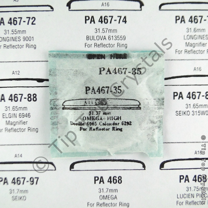 GS PA467-35 Watch Crystal - Click Image to Close