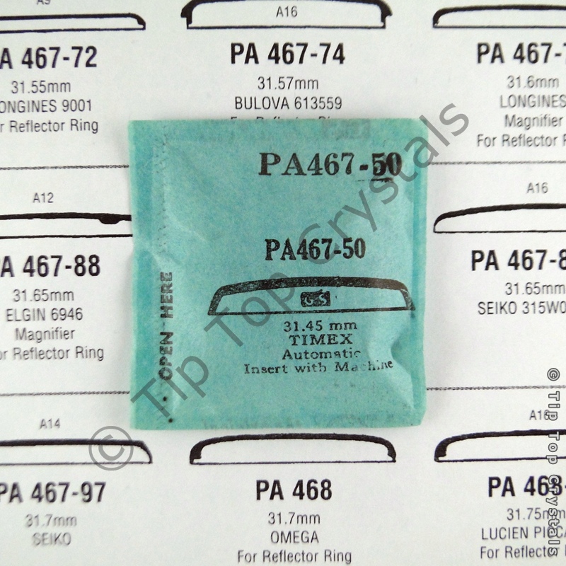 GS PA467-50 Watch Crystal - Click Image to Close