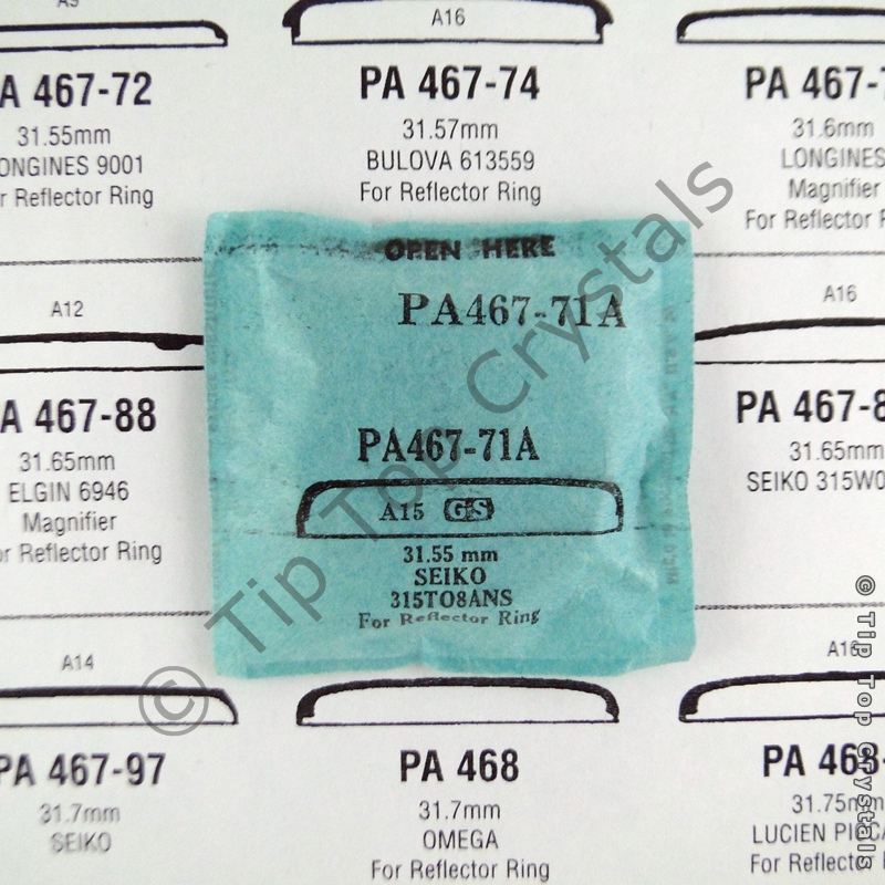 GS PA467-71A Watch Crystal - Click Image to Close
