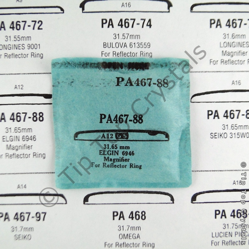 GS PA467-88 Watch Crystal - Click Image to Close