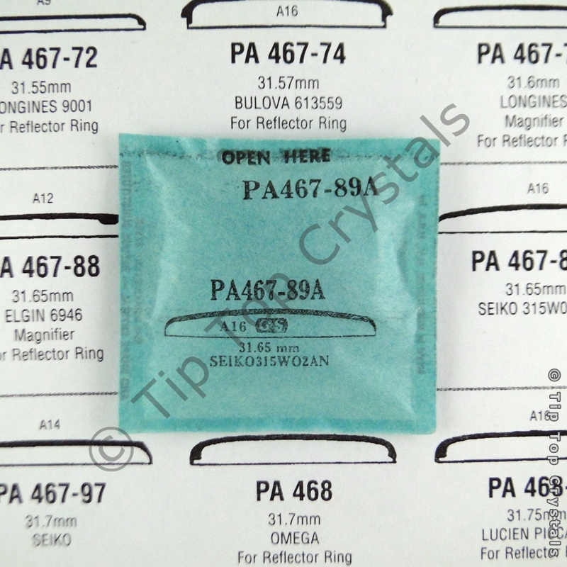GS PA467-89A Watch Crystal - Click Image to Close