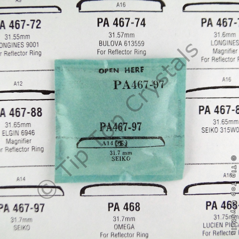 GS PA467-97 Watch Crystal - Click Image to Close