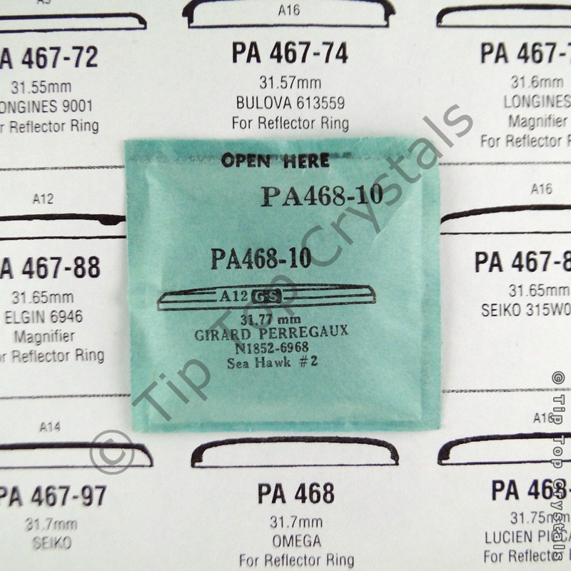 GS PA468-10 Watch Crystal - Click Image to Close