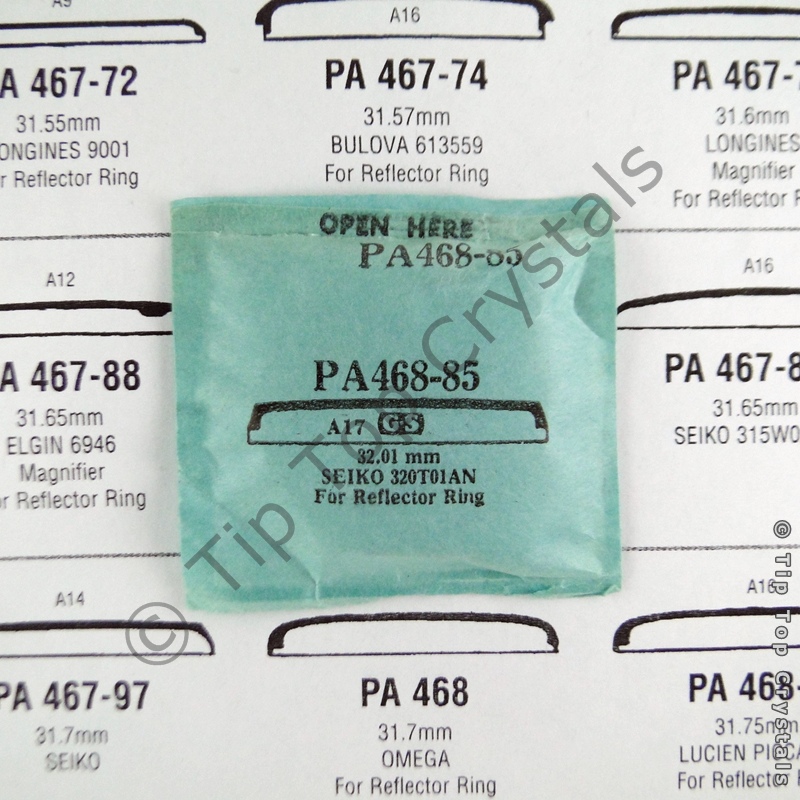 GS PA468-85 Watch Crystal - Click Image to Close