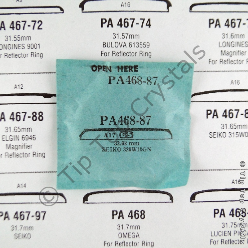 GS PA468-87 Watch Crystal - Click Image to Close