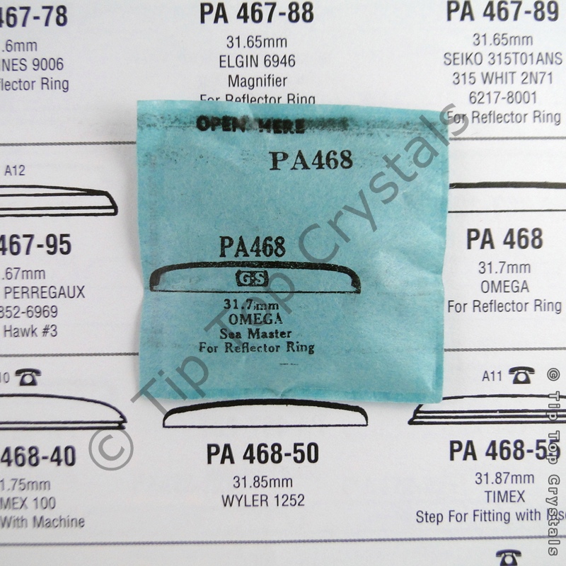 GS PA468 Watch Crystal - Click Image to Close