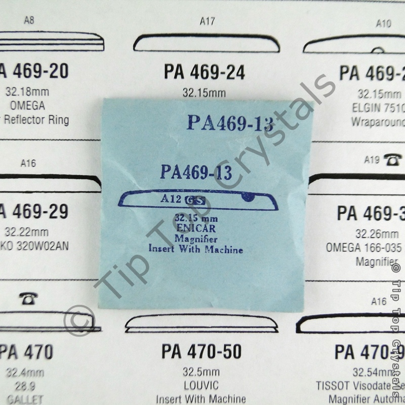 GS PA469-13 Watch Crystal - Click Image to Close