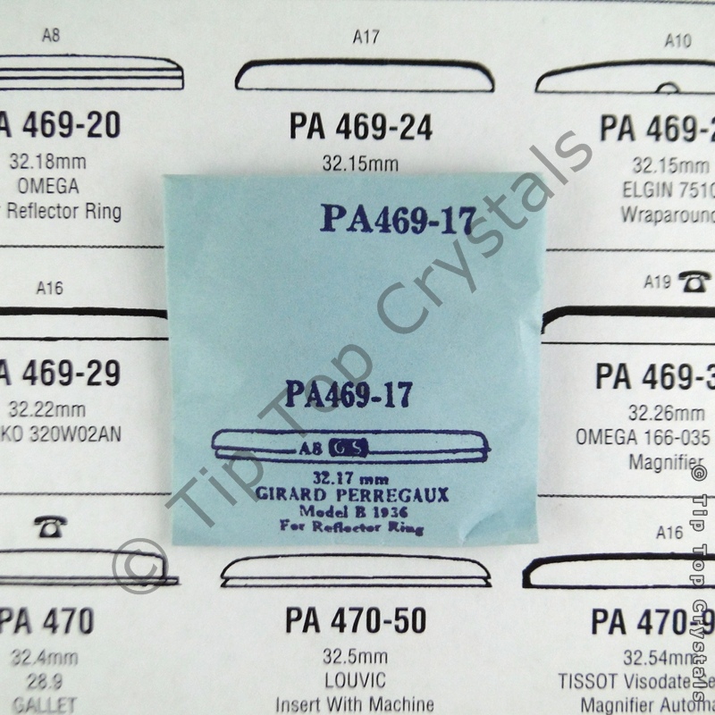 GS PA469-17 Watch Crystal - Click Image to Close