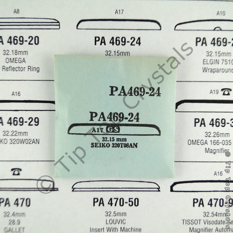 GS PA469-24 Watch Crystal - Click Image to Close