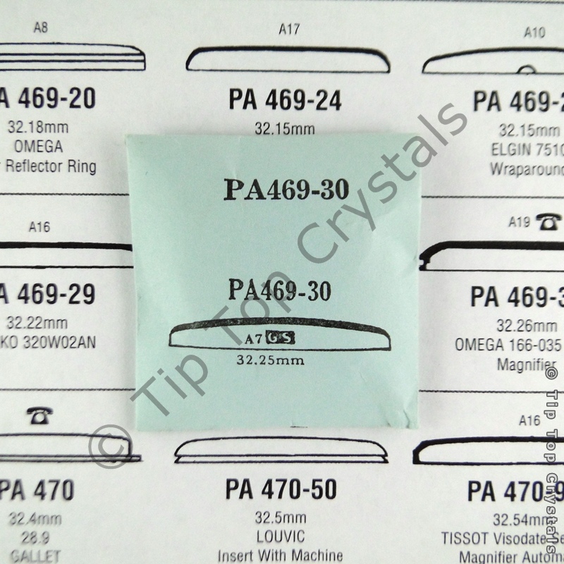 GS PA469-30 Watch Crystal - Click Image to Close