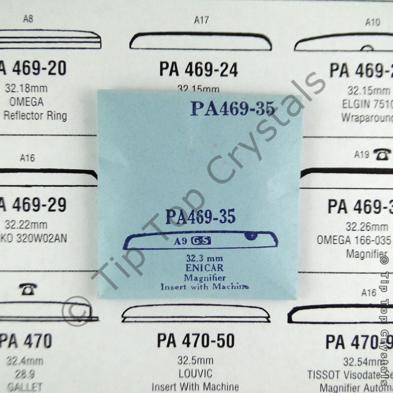 GS PA469-35 Watch Crystal - Click Image to Close