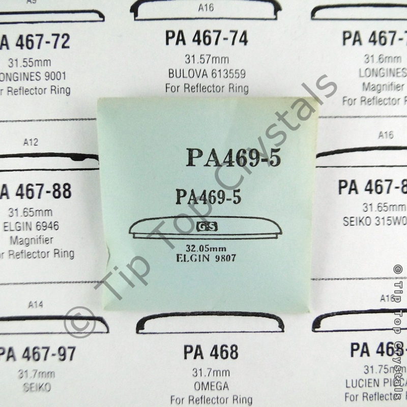 GS PA469-5 Watch Crystal - Click Image to Close