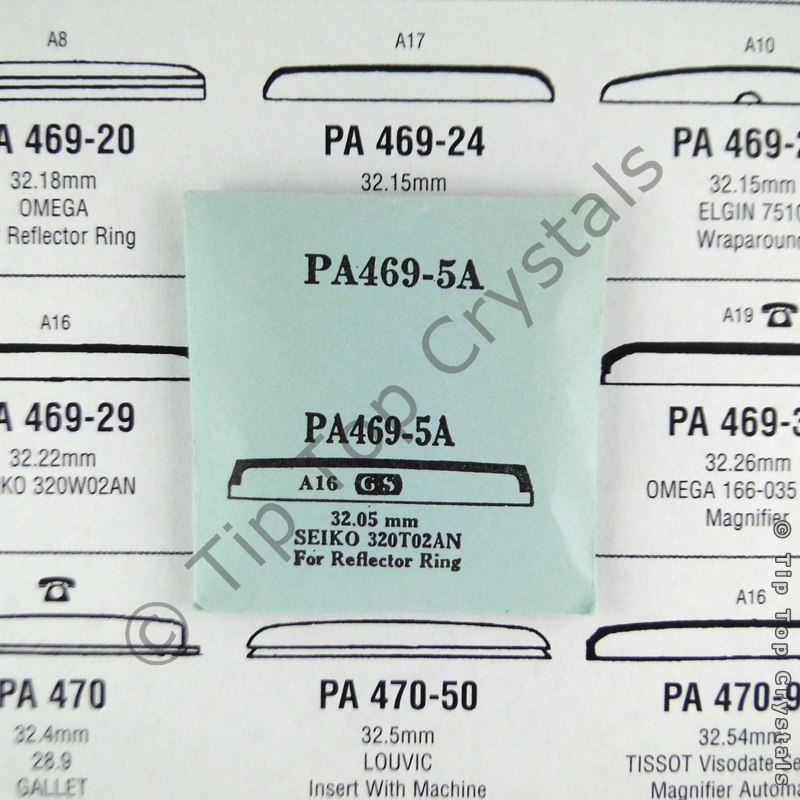 GS PA469-5A Watch Crystal - Click Image to Close
