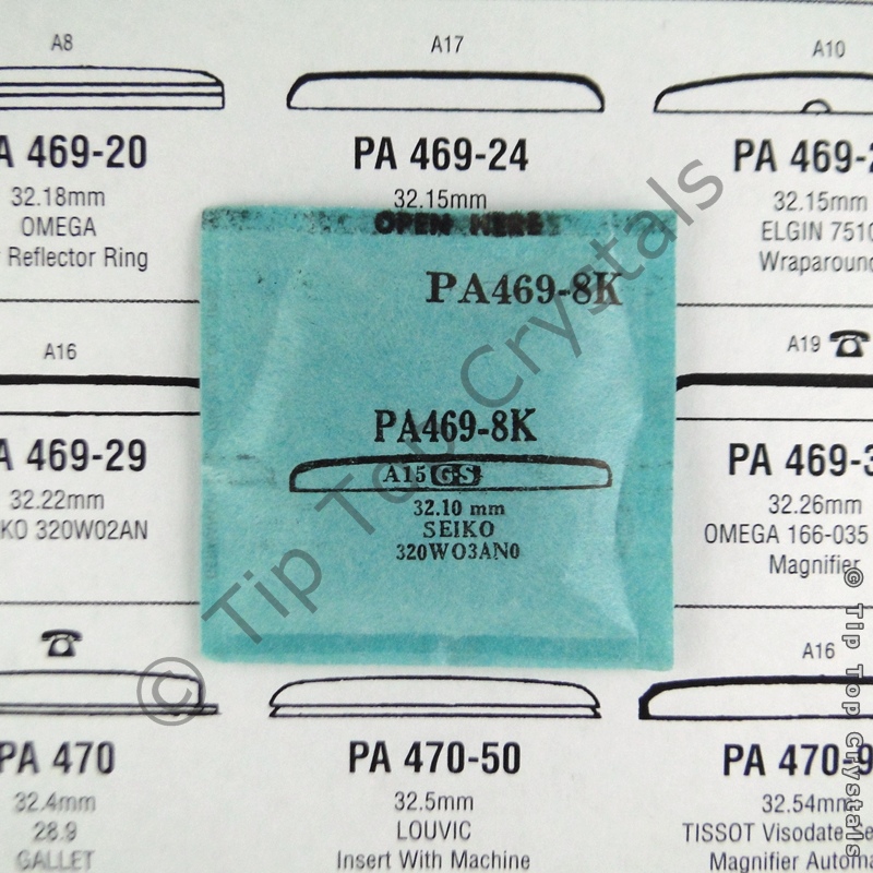 GS PA469-8K Watch Crystal - Click Image to Close