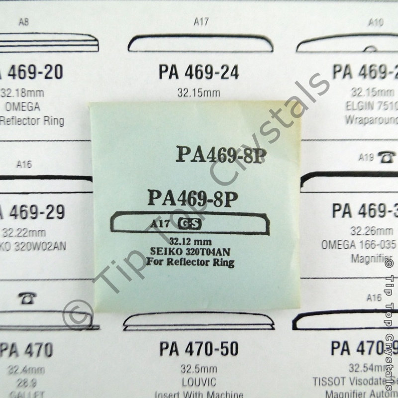 GS PA469-8P Watch Crystal - Click Image to Close