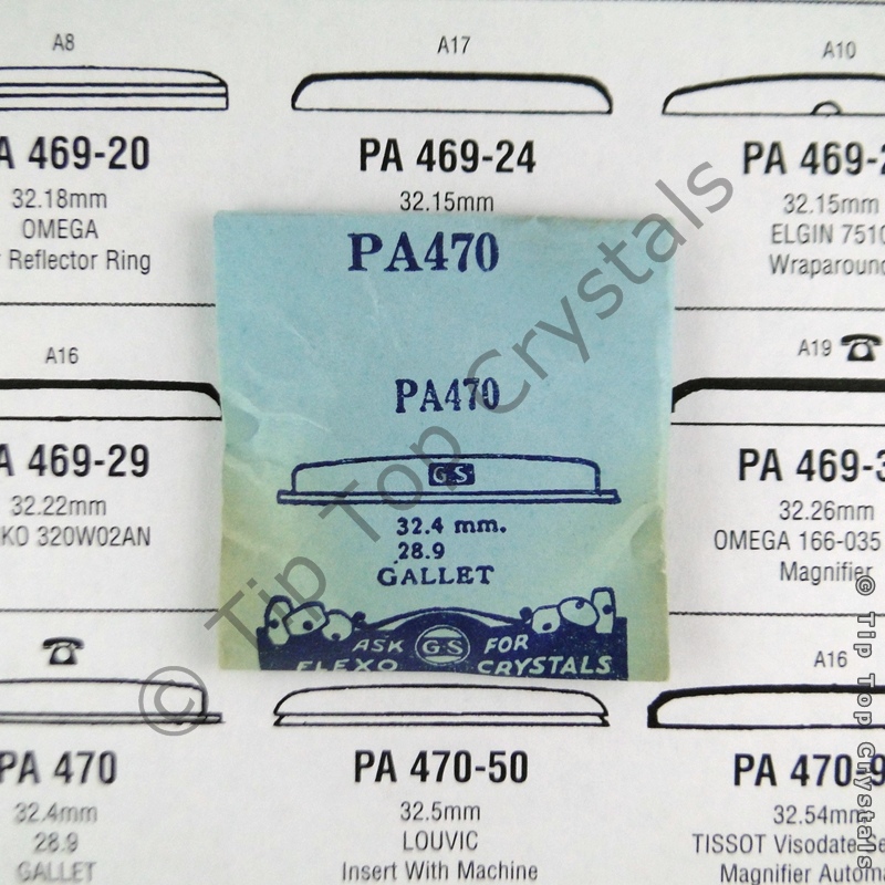 GS PA470 Watch Crystal - Click Image to Close