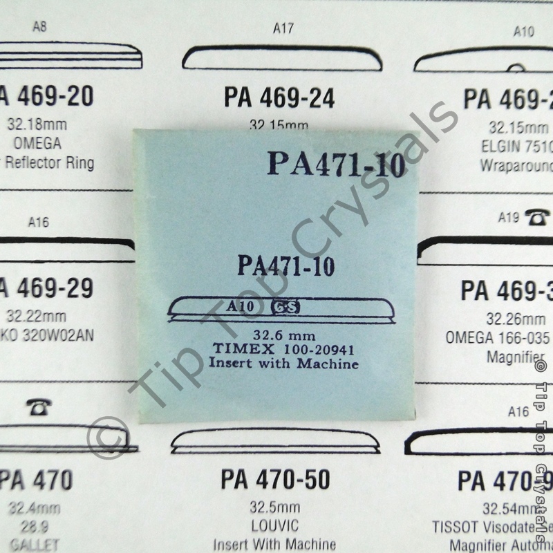 GS PA471-10 Watch Crystal - Click Image to Close