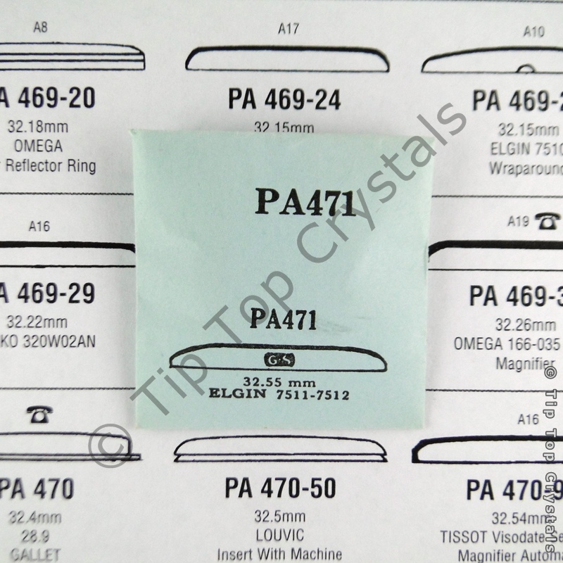 GS PA471 Watch Crystal - Click Image to Close