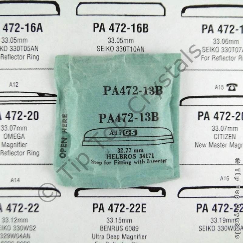 GS PA472-13B Watch Crystal - Click Image to Close