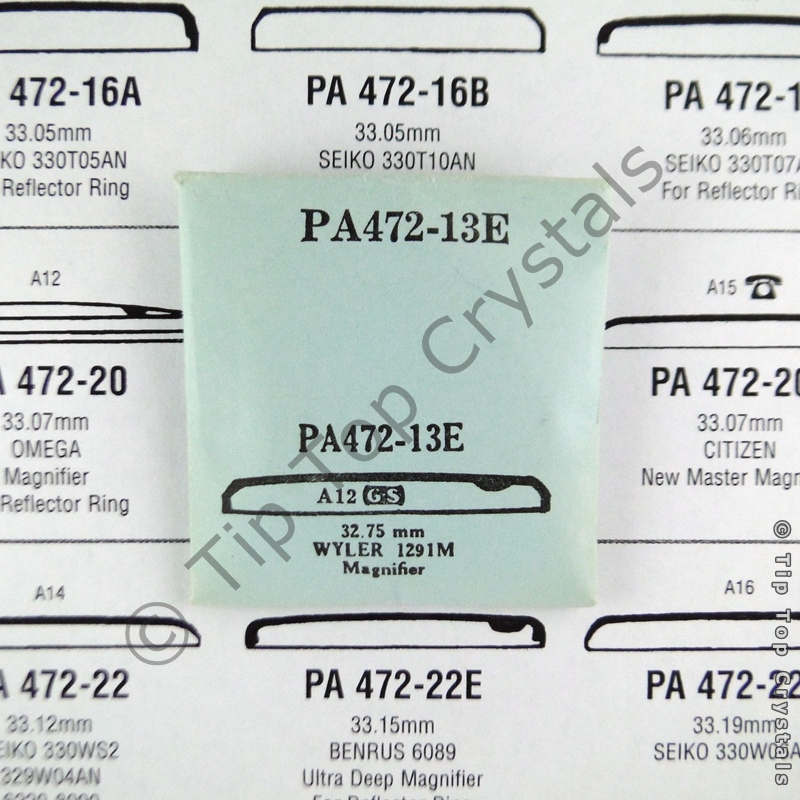 GS PA472-13E Watch Crystal - Click Image to Close