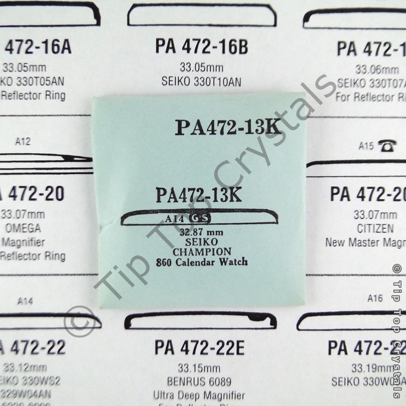 GS PA472-13K Watch Crystal - Click Image to Close