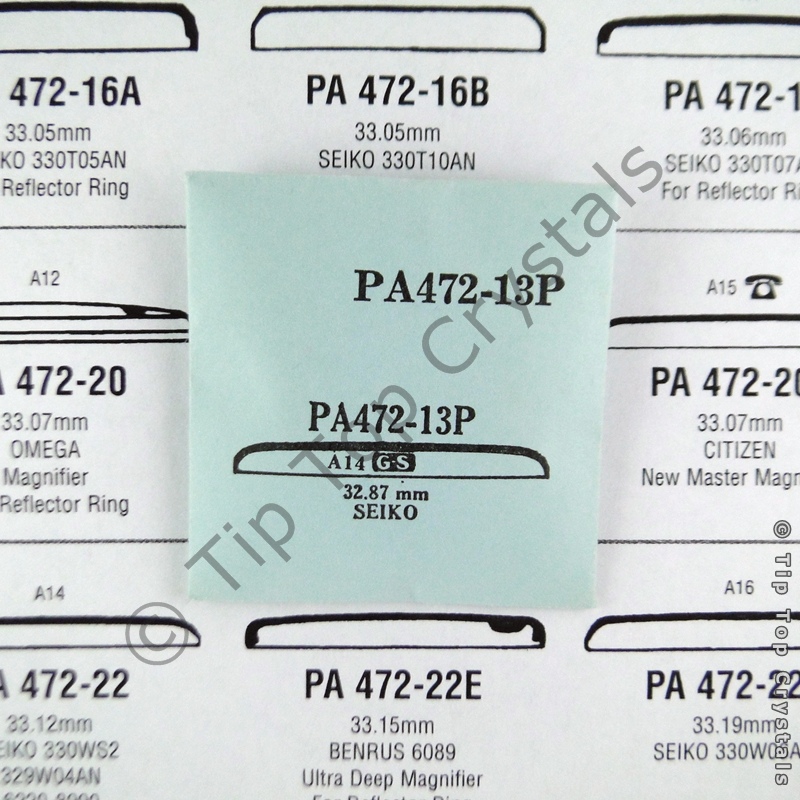 GS PA472-13P Watch Crystal - Click Image to Close