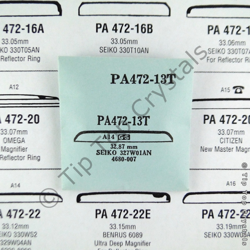 GS PA472-13T Watch Crystal - Click Image to Close