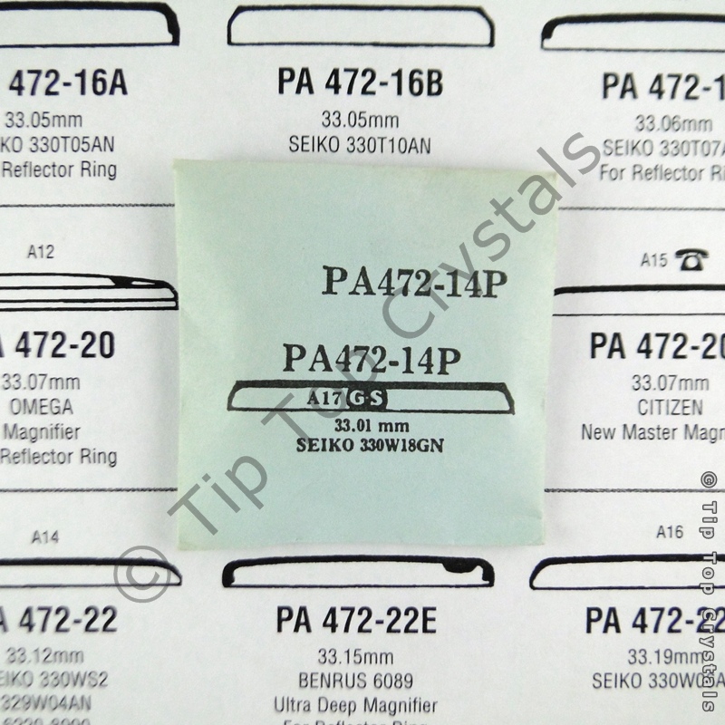 GS PA472-14P Watch Crystal - Click Image to Close