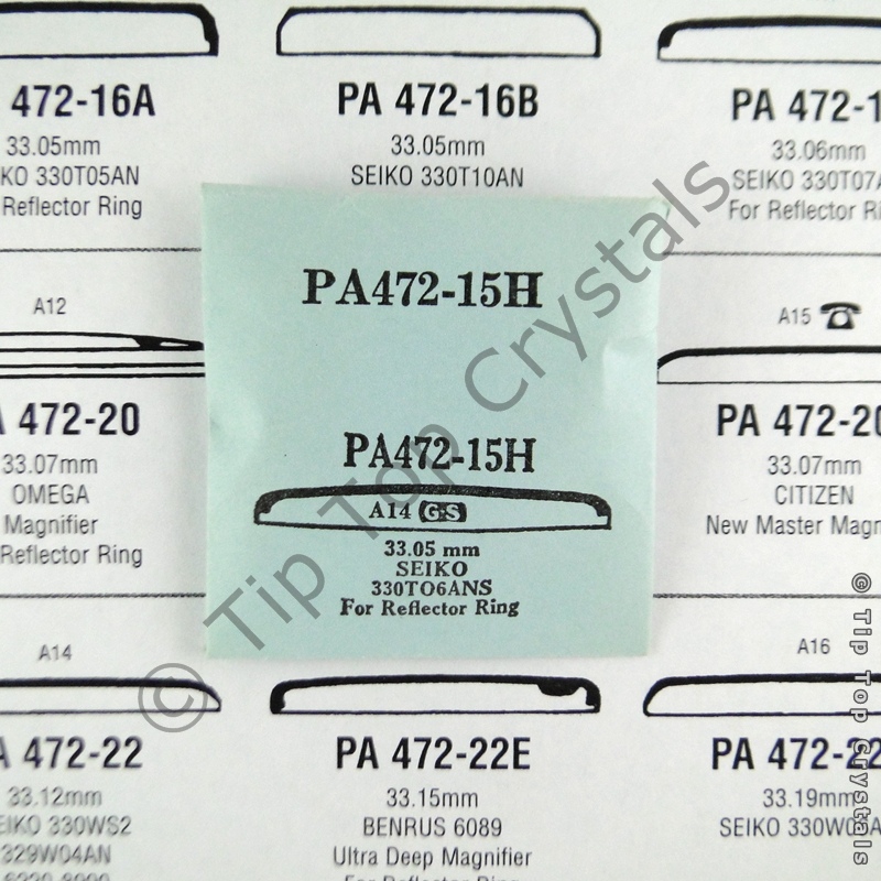 GS PA472-15H Watch Crystal - Click Image to Close