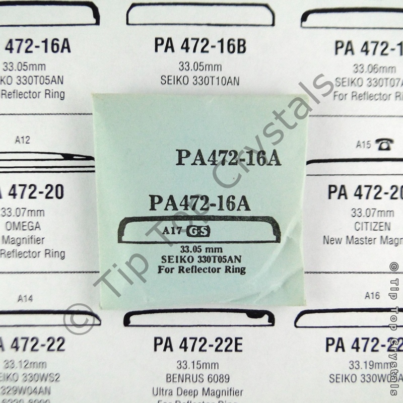 GS PA472-16A Watch Crystal - Click Image to Close