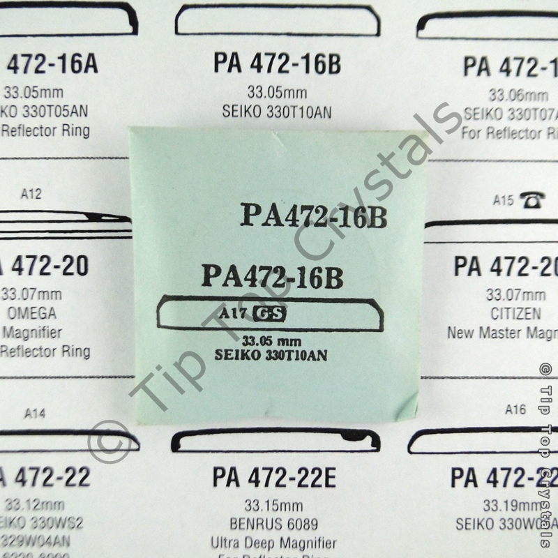 GS PA472-16B Watch Crystal - Click Image to Close