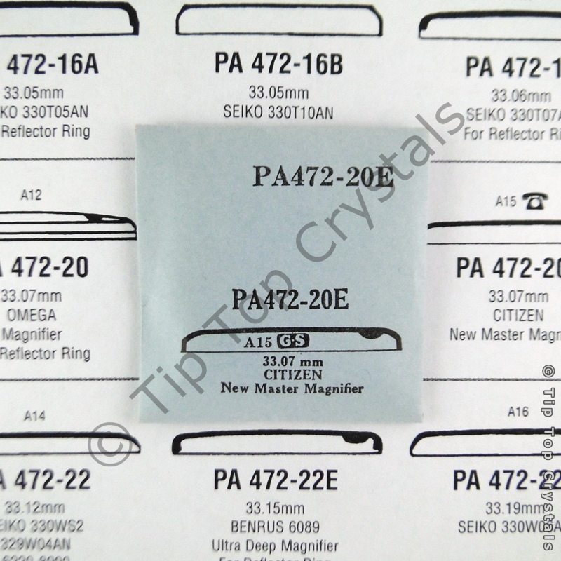 GS PA472-20E Watch Crystal - Click Image to Close