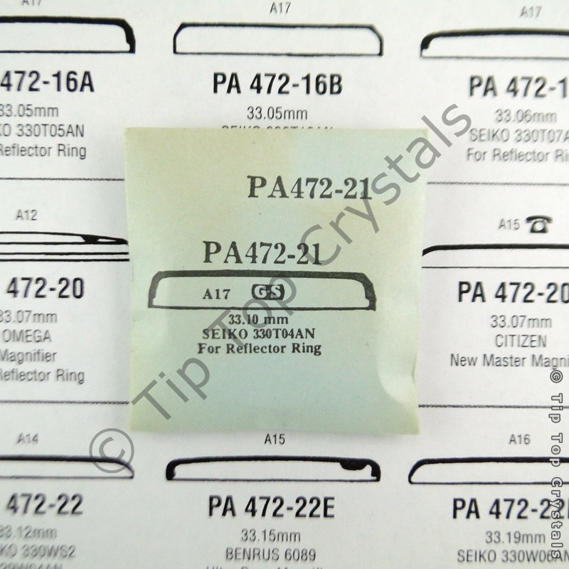 GS PA472-21 Watch Crystal - Click Image to Close