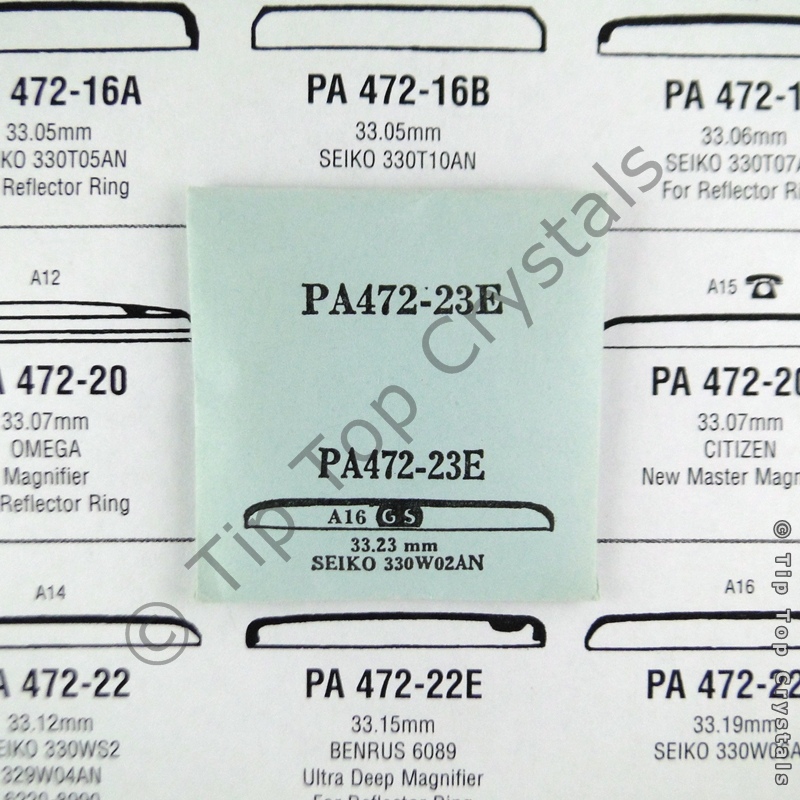 GS PA472-23E Watch Crystal - Click Image to Close