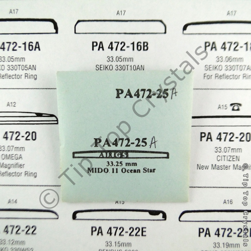 GS PA472-25A Watch Crystal - Click Image to Close