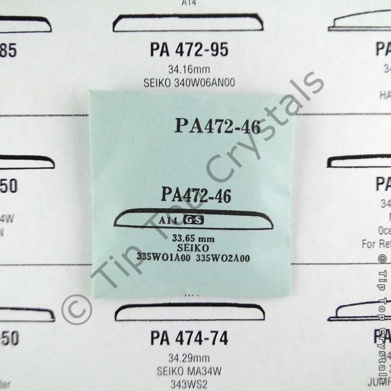 GS PA472-46 Watch Crystal - Click Image to Close